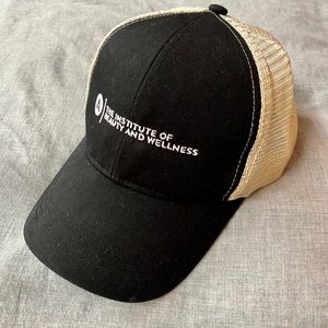 Aveda Institute Trucker Hat - Beige Mesh Snap Back